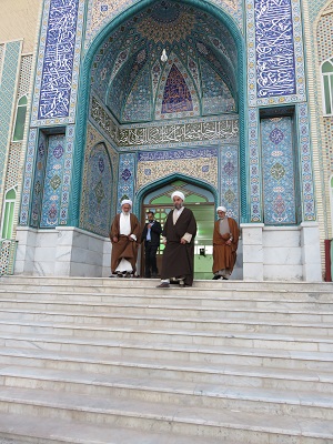 بازدید حجج الاسلام حدائق و  علیشاهی از خدمات مجموعه مسجد حضرت ابوالفضل(ع)
